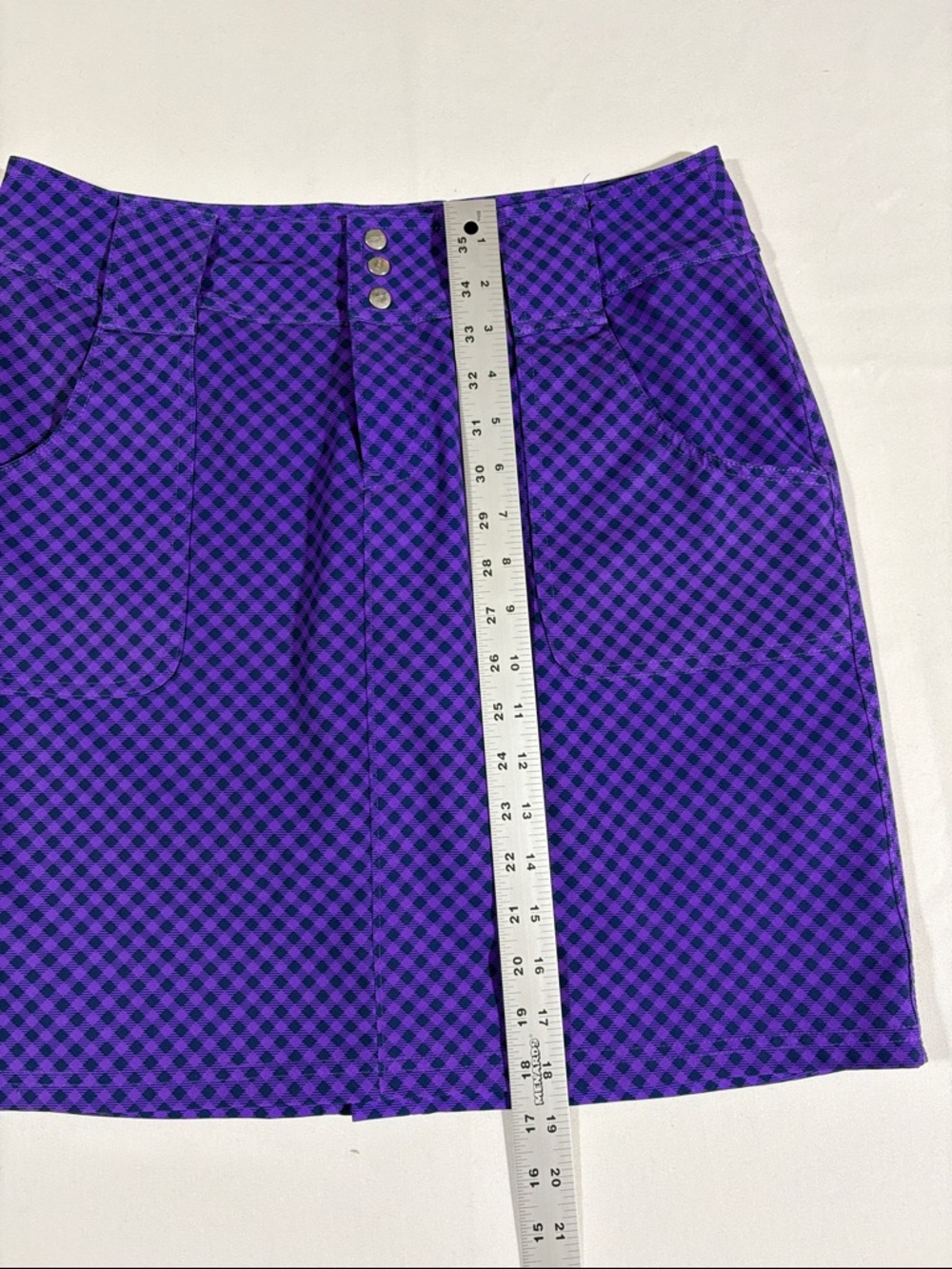 Jofit Purple Checkered Golf Skort with Front Pockets NNT size 6 - Picture 12 of 14